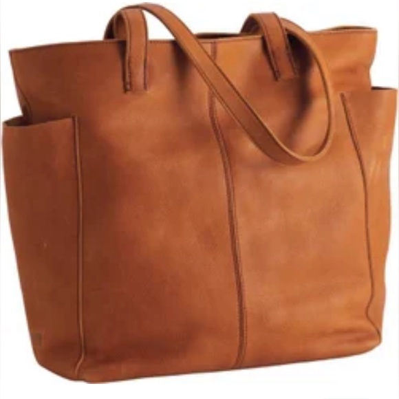 Duluth Trading Co Handbags - Duluth Trading Company Lifetime Leather Large Tote in Cognac